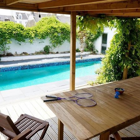 Spacious Town House With Swimming Pool Plymouth Exteriör bild